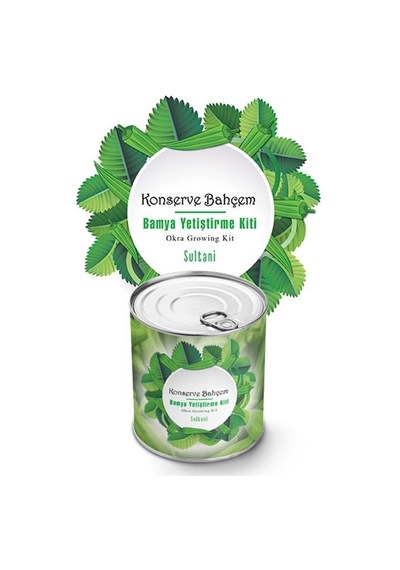 Büro Ev Yazlık İçin Sultani Bamya Konservede Yetiştirme Tohum Kiti