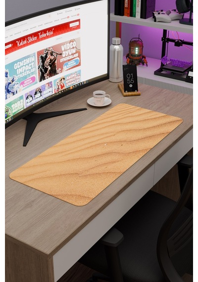 Kum Kaymaz Dikişli Kauçuk Oyuncu Mousepad V5 - 70x30 Xl Gaming Mouse Pad Fare Altlığı