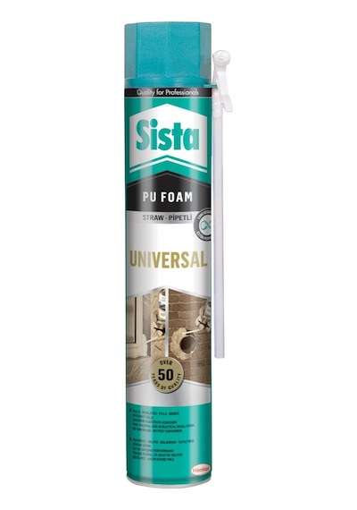 Sista  Universal Pu Poliüretan Köpük 750 ML Pipetli Çok Renkli
