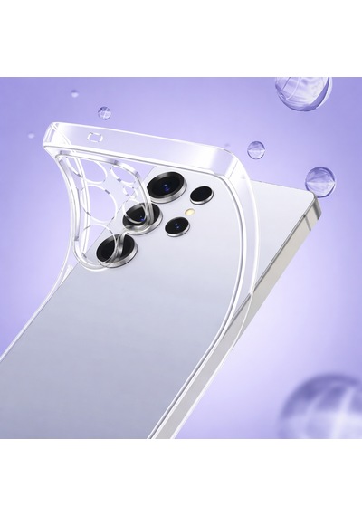 Samsung Uyumlu Galaxy S23 Ultra Kılıf Şeffaf Kamera Korumalı 3d