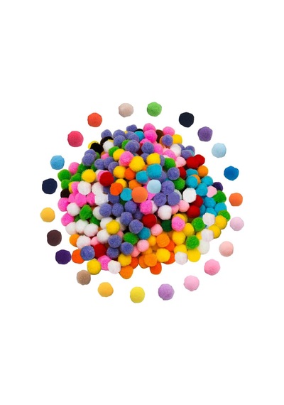 Peluş Ponpon Rengarenk 2cm 50 Adet - 690269899