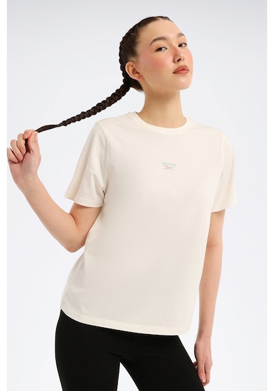 Reebok New Id Class Reg Tee Ekru Kadın Kısa Kol T-shirt 000000000102204053 Bej