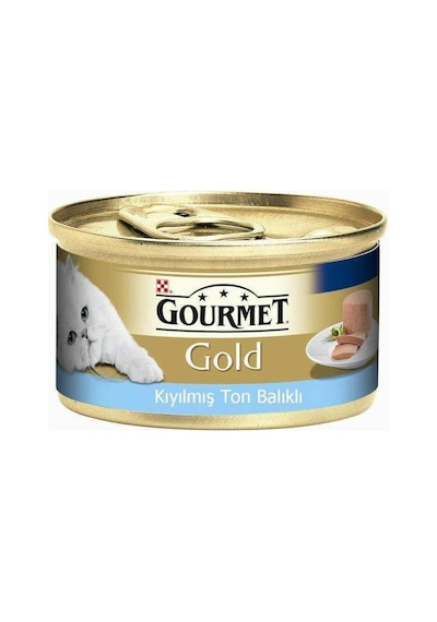 Gourmet Gold Kıyılmış Ton Balıklı Konserve Yetişkin Kedi Maması 85 G
