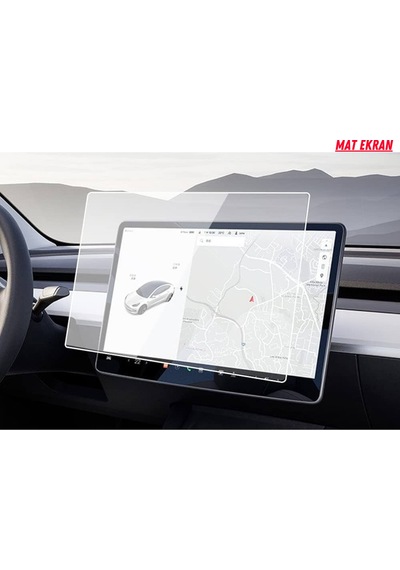 Tesla Model 3 Ve Model Y Navigasyon Ve Multimedya Uyumlu Mat Ekran Koruyucu