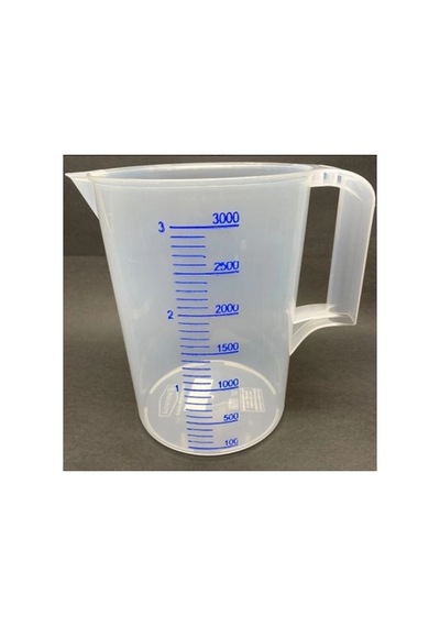 Lüx Plastik Ölçü Kabı 3 Litre Şeffaf