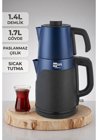 Egetürk Ecm-127 Coverlı 1.7 Lt Elektrikli Çay Makinesi