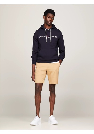 Tommy Hilfiger Erkek Core Tommy Logolu Hoody Sweatshirt - Mavi Mavi