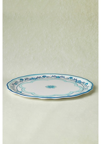 Karaca Blue Harmony Melamin Servis Tabağı 35 Cm Mavi