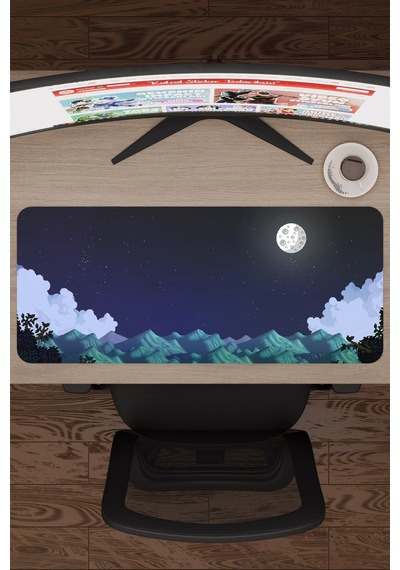 Terraria Kaymaz Dikişli Kauçuk Oyuncu Mousepad V4 - 70x30 Xl Gaming Mouse Pad Fare Altlığı