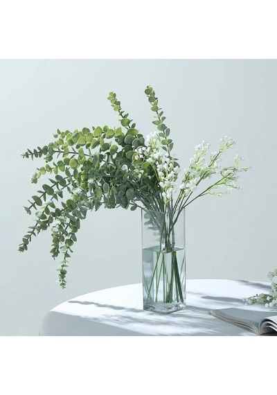 Yapay Çiçek Yeşil Okaliptus 3dallı Uzun Dal 76cm Eucalyptus Diğer
