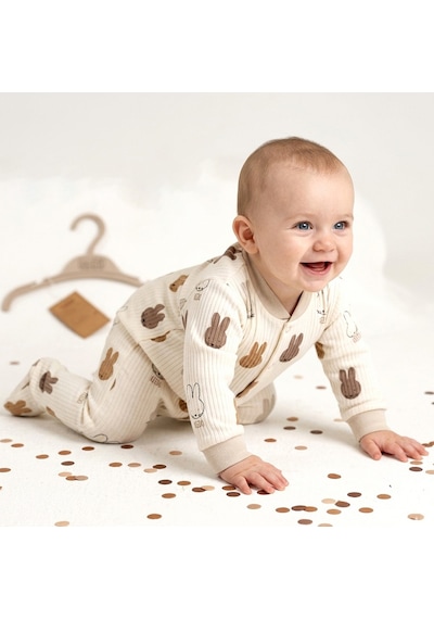 Sebi Bebe Tavşanlı Tulum 1210 Kahverengi