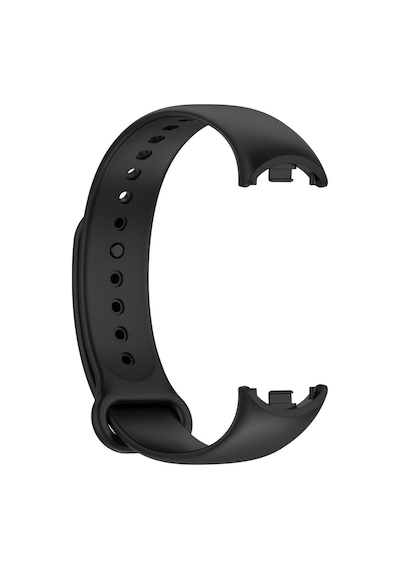 Xiaomi Mi Band 8 9 10 Uyumlu Akıllı Bileklik Silikon Kordon Kayış Siyah