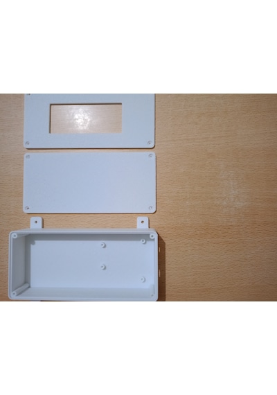Arduino Mega Plastik Proje Kutusu 3 Renk Mavi Siyah Beyaz 175 80 35 Mm Çift Kapaklı