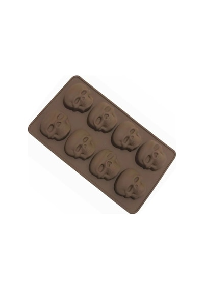 Cadılar Bayramı Halloween Temalı Kuru Kafa Silikon Kek Çikolata Muffin Kalıbı Goldcakes