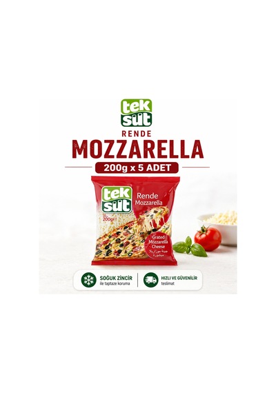 Rende Mozzarella 200 Gr X 5 Adet