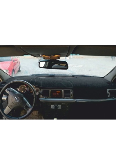 Opel Vectra C Modellerine Uygun Torpido Koruma Halısı Siyah Kenar Renk Siyah