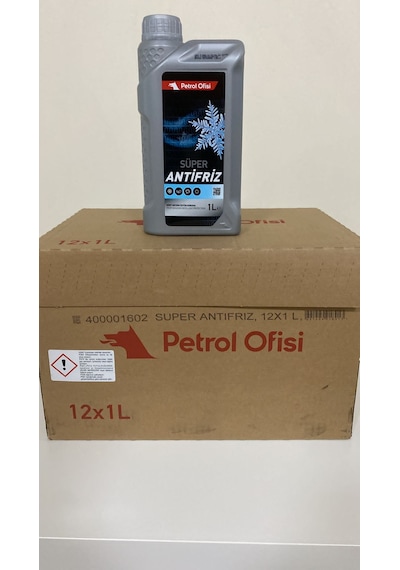 Petrol Ofisi Süper Antifriz 1 Lt X 12 Adet 2023 Ürt.