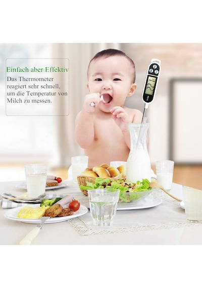 Oujilet Meilliger Termometre Mutfak Evrensel Ev Termometresi Dijital Pişirme Termometresi Mutfak Termometresi Et Termom
