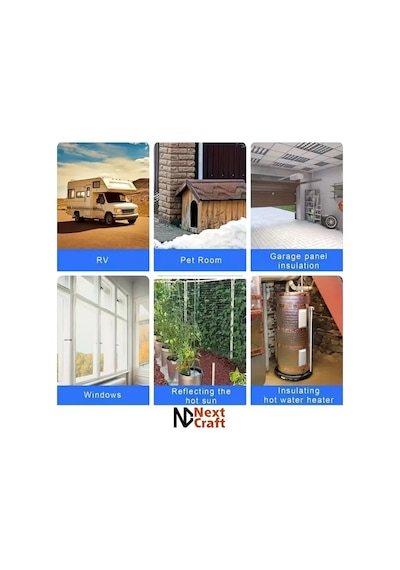 Petek Arkası Isı Yalıtım Levhası 5 Adet 75x50 Cm 5 Mm Kalınlık Kalorifer Radyatör Arkası Folyo