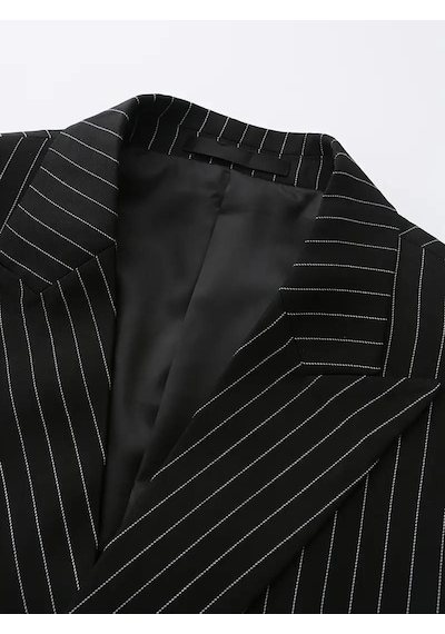 Suitmen Erkek Kruvaze Silim Fitt Çizgili Takım Elbise Bgl-st04764 Siyah Suitmen Erkek Kruvaze Silim Fitt Çizgili Takım Elbise Bgl-st04764 Siyah
