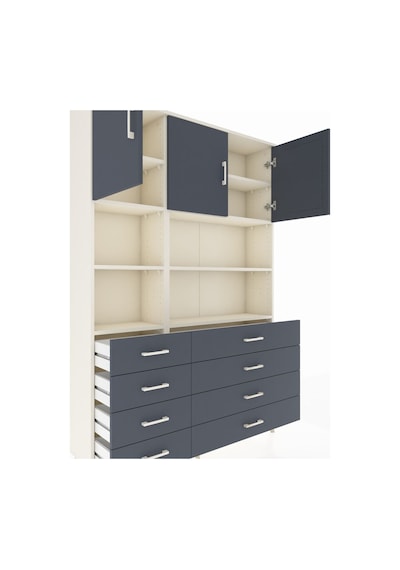 Arges Dolap 8 Raflı 8 Çekmeceli 3 Kapaklı 132x30x195 Aytaşı-antrasit/antrasit Antrasıt/antrasıt Arges Dolap 8 Raflı 8 Çekmeceli 3 Kapaklı 132x30x195 Aytaşı-antrasit/antrasit Antrasıt/antrasıt