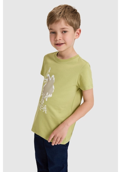 U.s. Polo Assn. Erkek Çocuk Çağla Tişört 50325605-vr016 Cagla