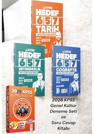 2026 Kpss Genel Yetenek Genel Kültür Kpss Deneme Seti -kpss 2026 Genel Kültür Sen Bilirsin