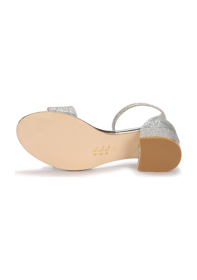 Kiko Kids Alexa Günlük Kız Çocuk 4 Cm Topuklu Sandalet Abiye Ayakkabı Altın