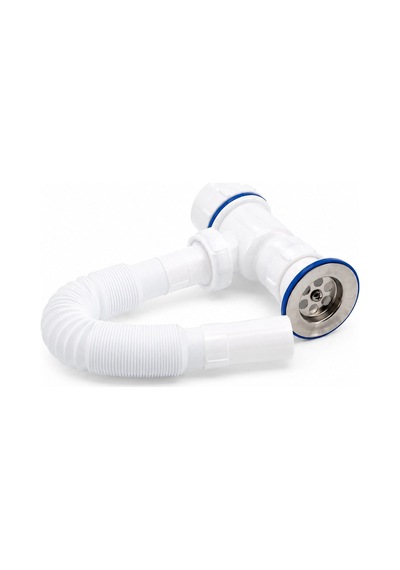 Lüx Paslanmaz Taşlı Körüklü Lavabo Sifon Bx40 Renkli