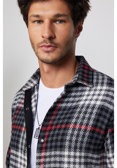 Tudors Slim Fit Dar Kesim Kapaklı Çift Cep Kareli Oduncu Erkek Gömlek-29849-multi Çok Renkli Tudors Slim Fit Dar Kesim Kapaklı Çift Cep Kareli Oduncu Erkek Gömlek-29849-multi Çok Renkli