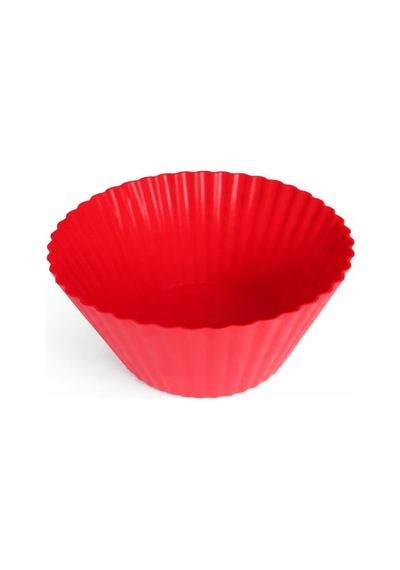 Tr Silikon Muffin Kalıbı, Düz 6'li Paket Isıya Dayanıklı Yapışmaz 2 Diğer