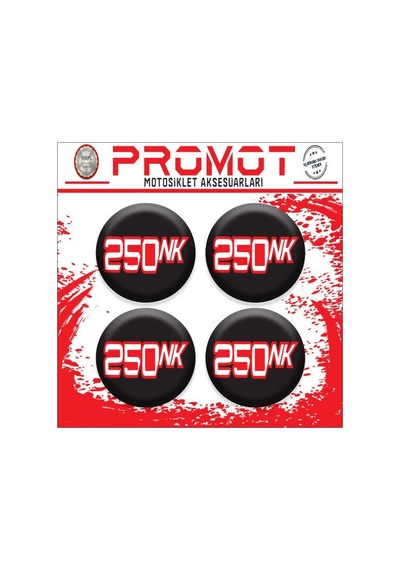 250nk Uyumlu Damla Sticker 4cm-4 Adet 02 Diğer