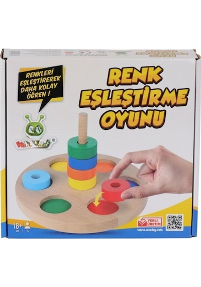 Kr136 Renkli Halka Eşleştirme Oyunu