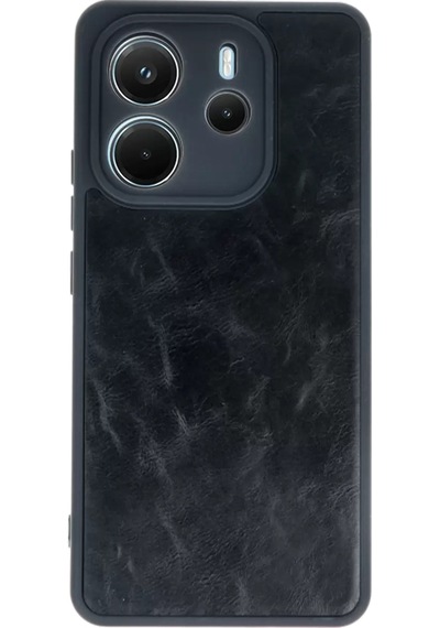 Xiaomi Redmi Note 14 4g Kılıf Aras Deri Kapak - Siyah -