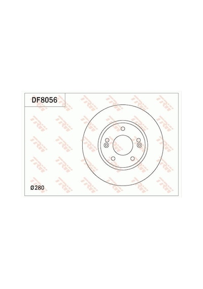 TRW DF8056 Fren Diski Ön İ30 12- / Ceed 12- Havalı 280Mm