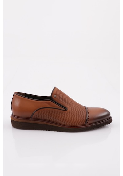 Dgn 3423 Erkek Eva Taban Lazerli Oxford Ayakkabı 3423-1591-R2591 Taba