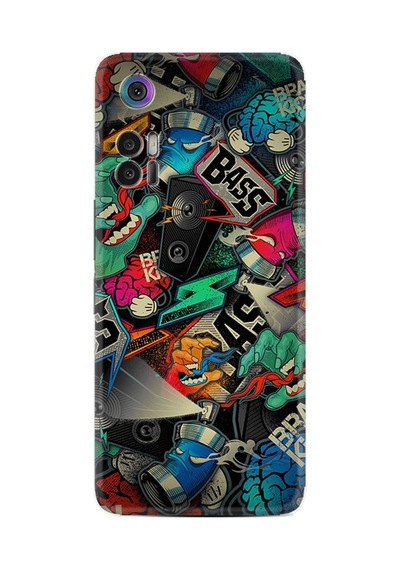 Tcl 30 Plus Kılıf Excode T676k Kılıf Excode Resimli Desenli Silikon Platinium Series Bass 1886