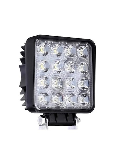 16 Ledli Çalışma Lambası Kare Off Road 12v-24v