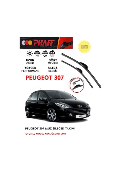 Peugeot 307 Ön Muz Silecek Takımı 2002 Model Araca Özel Aparat