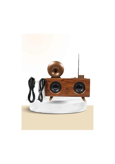 Arell Teknoloji Nostaljik Radyo Bluetooth Bağlantılı Şarjlı Yüksek Ses Kaliteli