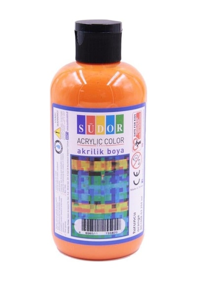 Südor Akrilik Boya 250 Ml Turuncu 22 Çok Renkli