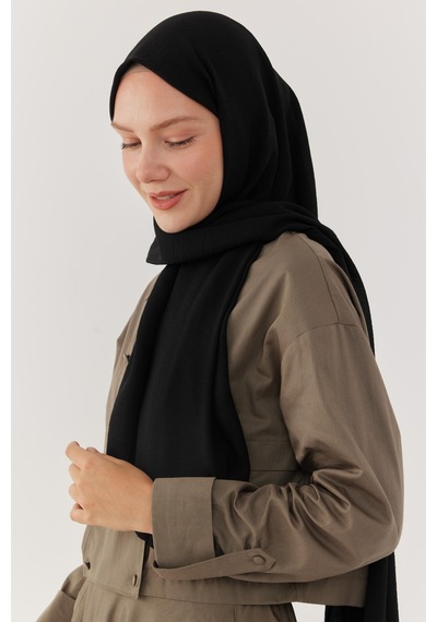 Mirsoy Scarf Jazz Şal - Siyah Siyah