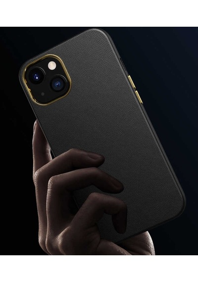 Apple Uyumlu iPhone 13 Mini Kılıf Deri Natura Kapak