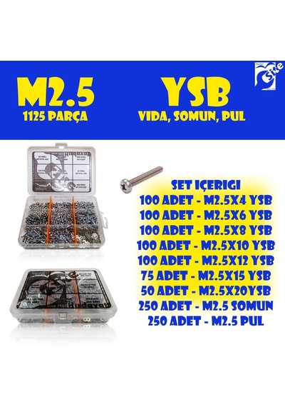 1125 Parça M2.5 Ysb Vida Seti