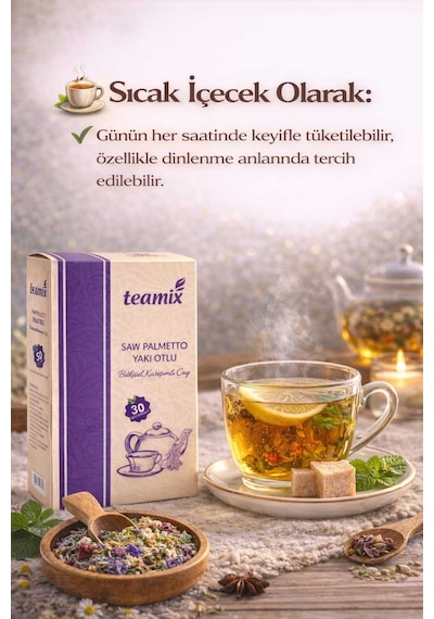 Yakı Otlu & Saw Palmetto İlaveli Bitkisel Karışımlı Çay 60 G 30 Süzen Poşet