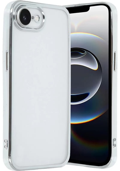 Newface Apple İphone 16e Kılıf Razer Lensli Silikon - Gümüş