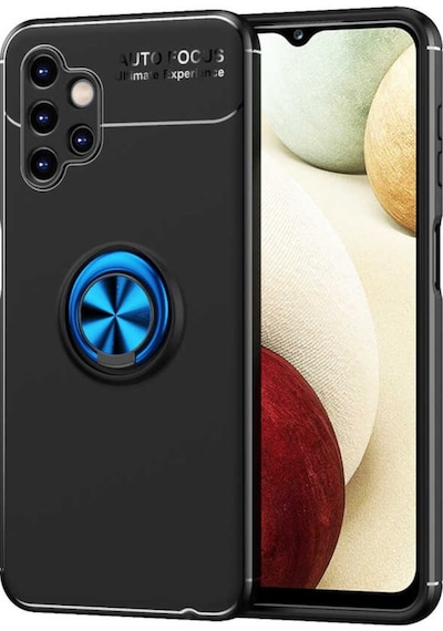 Galaxy A13 4G Kılıf Zore Ravel Yüzüklü Silikon Kılıf