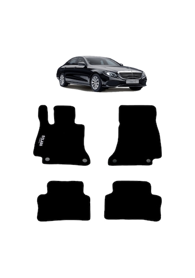 Rizline Mercedes E Serisi W213 2017 Sonrası Halı Paspas Siyah