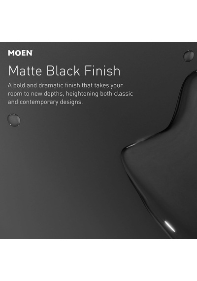 Moen 84021bl Ronan Mat Siyah Tek Delik Modern Banyo Lavabo Batary Diğer