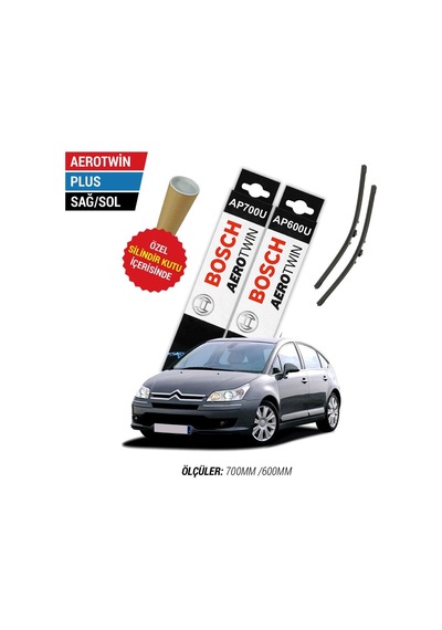Bosch Aerotwin Plus Citroen C4 Silecek Takımı (2005-2009)